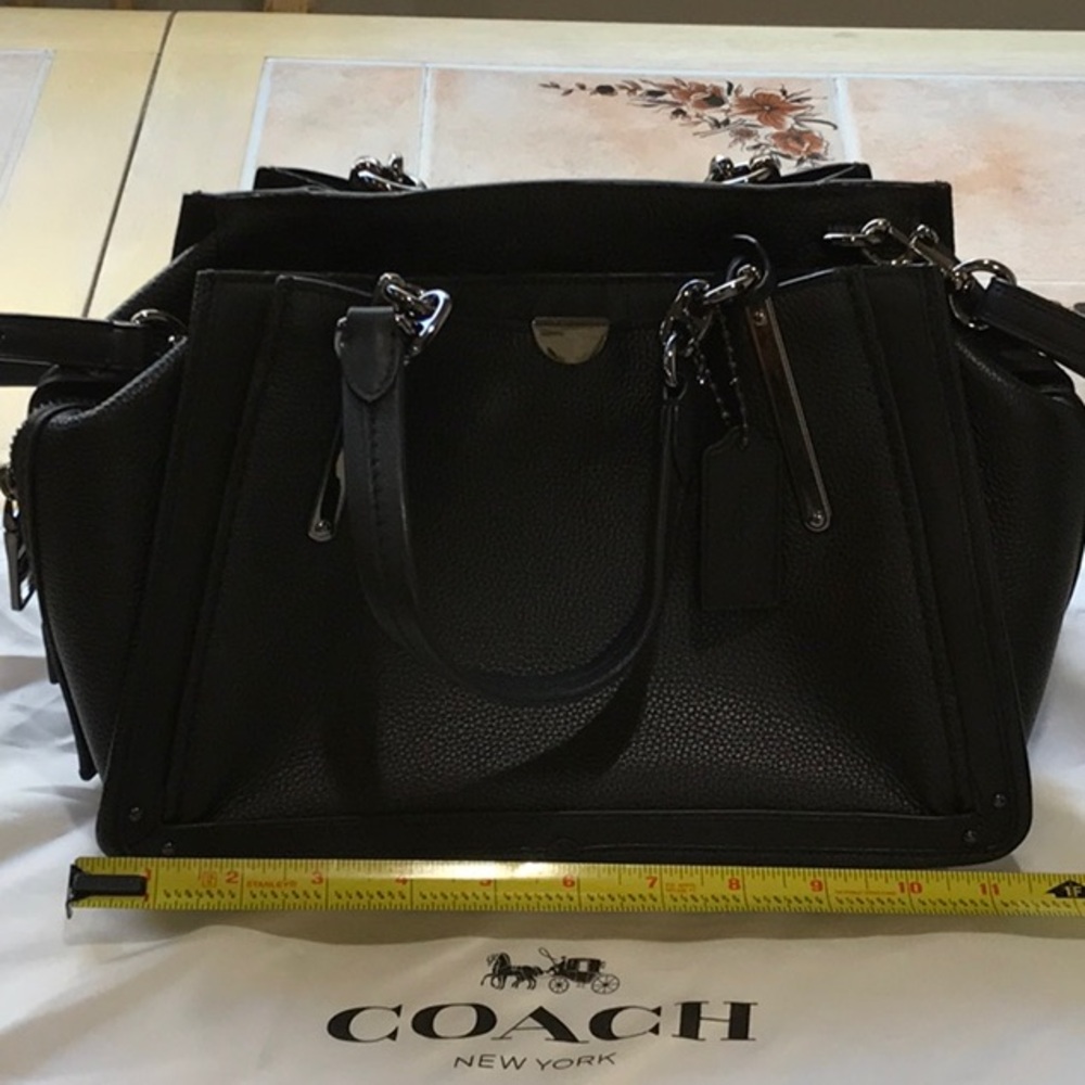 Coach Dreamer. Black with shiny black hardware . Used 3x . Excellent condition